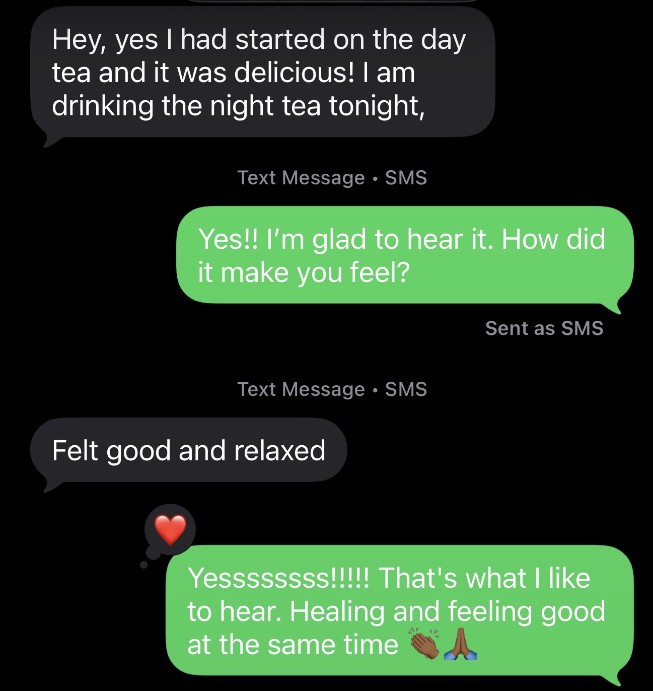 Royal Roots client message 5